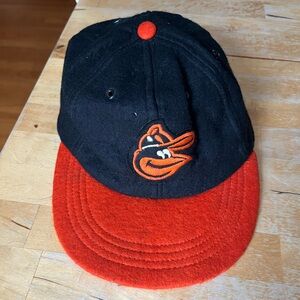 Vintage Baltimore Orioles Wool Fitted Hat 7 5/8 American Needle MLB